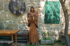 Wooden Virgin Krka Waterfall Croatia