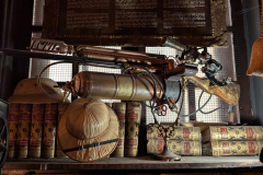 Gun and books