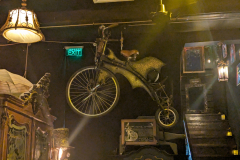 Bicycle suspended