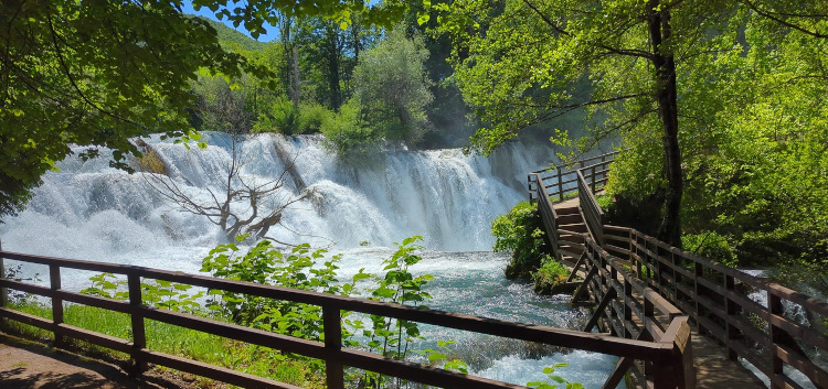 Martin Brod Waterfall in Bosnia