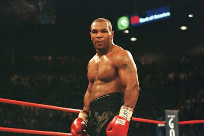 Boxing man on the ring
